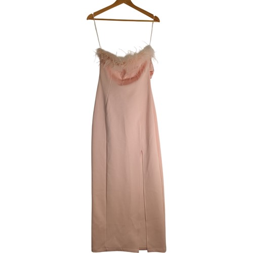 Pink feather trim - feather,