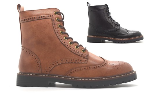 Mens combat rider work boots - rider,