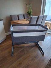 Babylo bedside cot / co-sleeper. Grey. Used - excellent condition