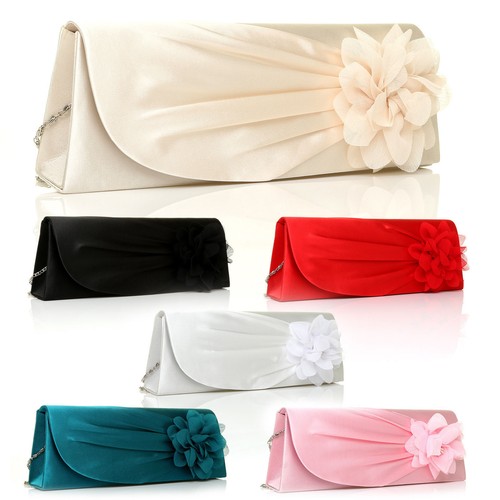 New womens ladies satin - new, clutch