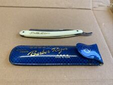 Vintage Straight Shaving Barber Razor Double Arrow 200 China Original Case