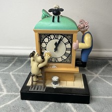 RARE WALLACE & GROMIT ALARM CLOCK - A CLOSE SHAVE - 1998 WESCO - SEE DESCRIPTION