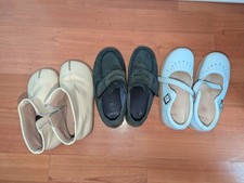 Kids shoes Bundle: Clarks Off-white 10.5; Next Blue Mocassin 11; Cream Boot 10