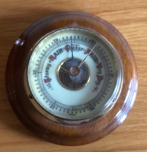 Vintage aneroid wall - aneroid,