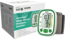 Kinetik Wrist Blood Pressure Monitor BIHS Approved Digital Heart Rate Machine