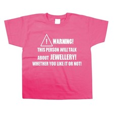 Jewellery Kids Children's Kid's T-Shirt Ring Earring Necklace Funny Cool Gift 