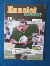 Hunslet Hawks v Barrow Braves Rugby League Programme 6/12/95