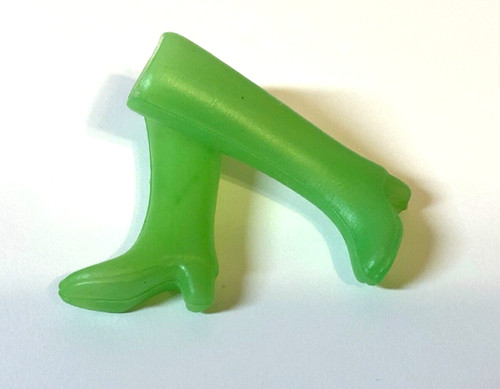 Barbie vintage shoes green - barbie,