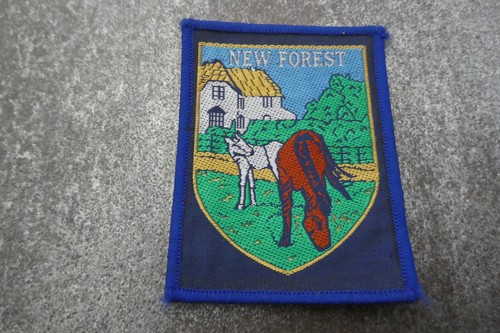New forest woven cloth patch - forest,