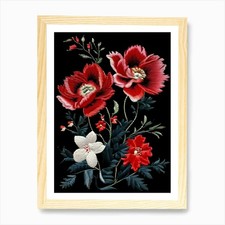 Floral Embroidery Design An