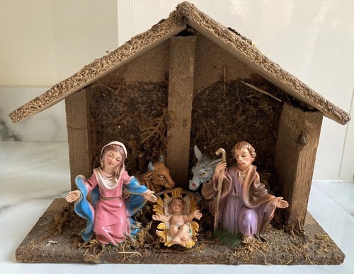 Vintage christmas nativity - christmas,