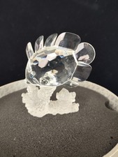 Swarovski Crystal Butterfly Fish on a Frosted Coral Base 162888 Retired.  Boxed
