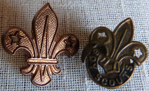 Two vintage brass - brass, scouts