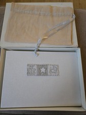 Beautiful Saffron New Baby Photo Album - White & Silver