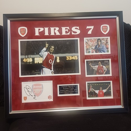 Robert pires signed - signed, arsenal