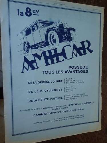 Amilcar car advertising - car, 8