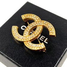 CHANEL COCO CC Logo Brooch