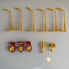 Matchbox Motorcity Spare Parts - Street Lights, Gas / Petrol Pumps Vintage 80’s