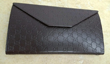 Gucci Monogram Fold-Over Eyeglass/Sunglass Case 16X 19 CM  Designer P388