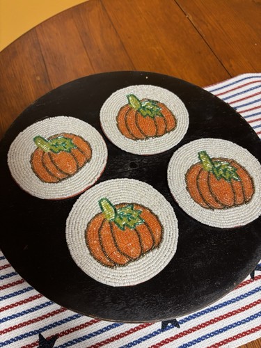 New beaded pumpkin themed - beaded,