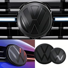 2Pcs VW BLACK BADGES FRONT &