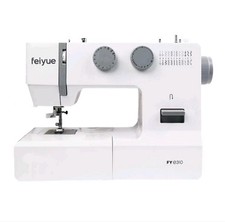 Feiyue FYe310 Sewing Machine - Powerful 100W Motor - 24 Stitches - White/Grey
