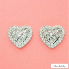 18K White Gold Plated Love