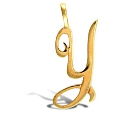 9CT GOLD INITIAL SCRIPT
