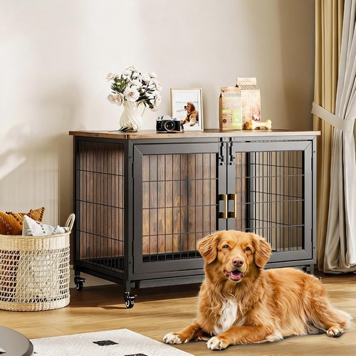 Dog crate furniture indoor - furniture,