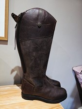 Shires Moretta Ladies Ventura Lite Riding Boots extra wide Dark Brown Size 7 New