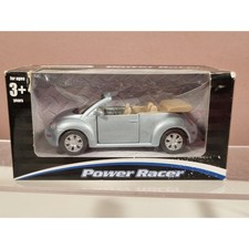 Kid Connection Power Racer Volkswagen Beetle Cabriolet Car Toy 1:37 Silver Metal