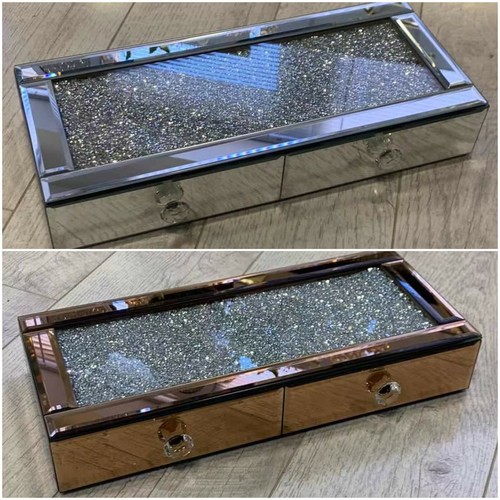 Mirrored crushed diamond - , desk