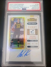 2022 Panini Contenders #134 Walker Kessler Utah Jazz PSA/DNA cert Auto 10 /49