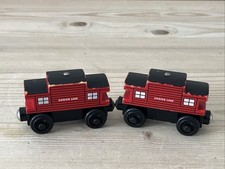 Thomas Wooden Railway 2 X SODOR LINE CABOOSE for wooden train sets