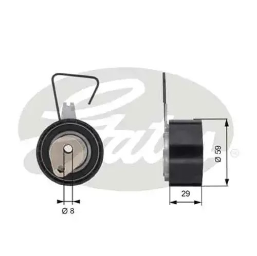Timing belt tensioner pulley