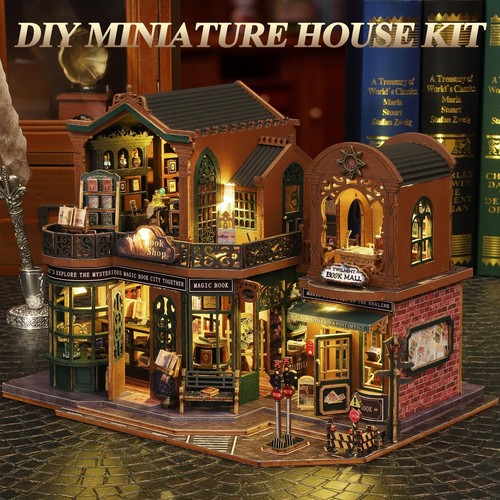 Book nook kit diy - book, led