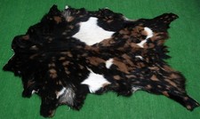 New Goat hide Rug Hair on Area Rug Size 36"x24" Animal Leather Goat Skin 183