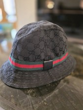 Gucci Black GG Monogram Bucket