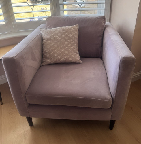Two lilac arm chairs - ,, lime