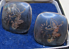Vintage Siam Silver Niello