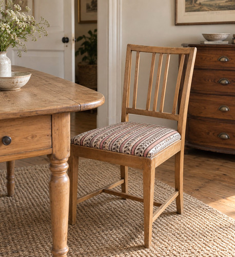 Antique edwardian beech dining - antique,