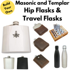 Masonic and Templar Hip Flasks & Travel Flasks Engraved Gifts