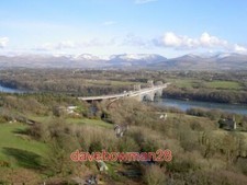 PHOTO  BRITANNIA BRIDGE FROM