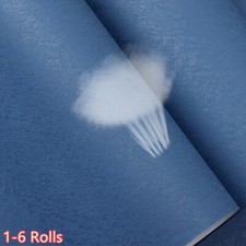 9.5M Blue Wallpaper Silk Textured Wallpaper Non-Woven LivingRoom Wall Paper 1-6X