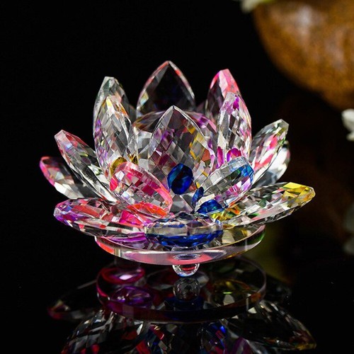 80mm crystal lotus - crystal, flower