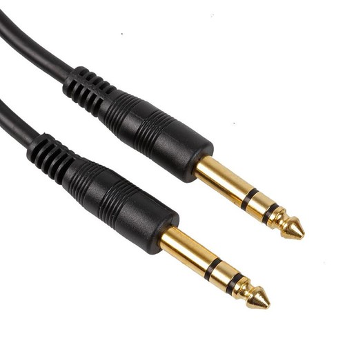 Gold 35mm stereo guitar - 6.35mm,