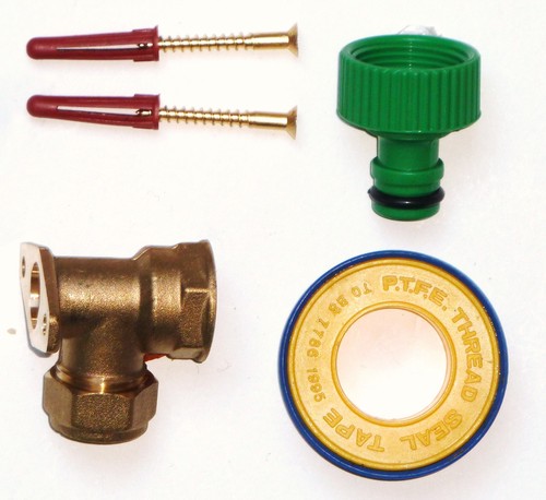 Brass outside tap wall - outside,