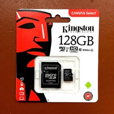 Kingston Micro SD Card 32GB 64GB 128GB 256 Class 10 SDXC Phone Memory & Adapter