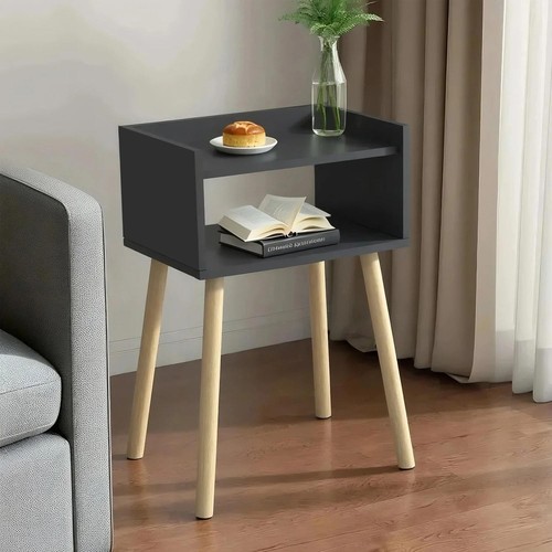 Wooden bedside table bedroom - table,