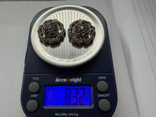 Vintage Sterling Silver Garnet